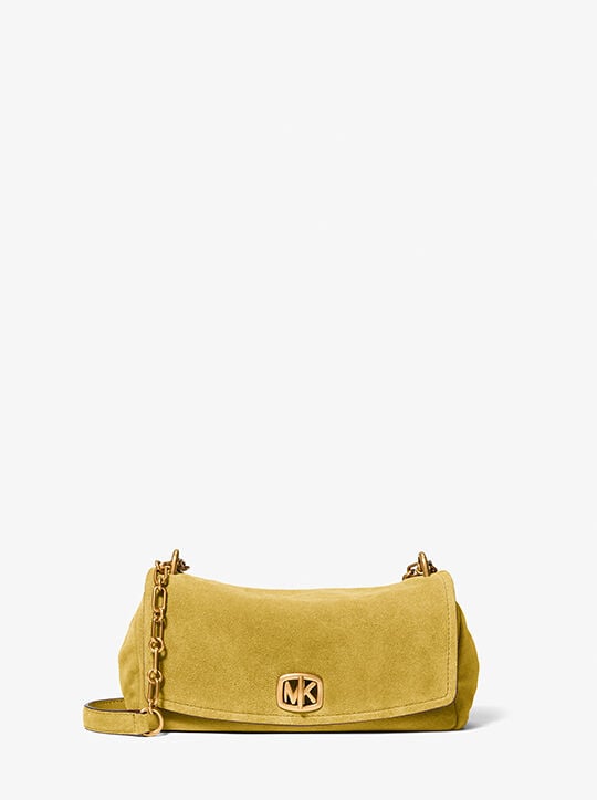 michael kors bryant small suede convertible shoulder bag