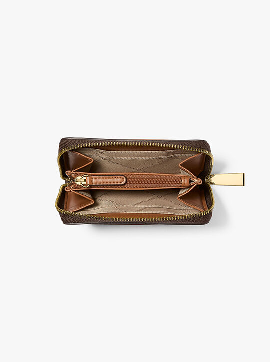 Jet Set Small Signature Logo Zip-Around Card Case michael kors jet set small signature logo zip around card case