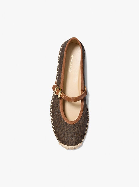 Lynn Signature Logo Ballet Espadrille michael kors lynn signature logo ballet espadrille