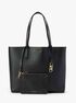 michael kors eliza extra large pebbled leather reversible tote bag