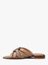 Erika Leather Slide Sandal michael kors erika leather slide sandal