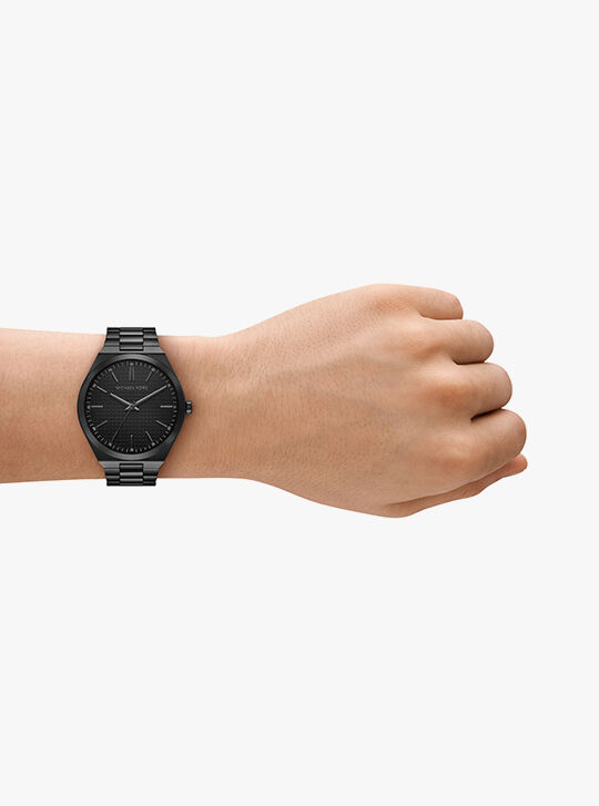 Lennox Three-Hand Black Watch, BLACK | Michael Kors KSA