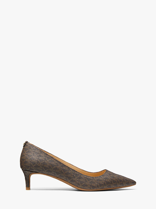michael kors alina flex logo kitten pump