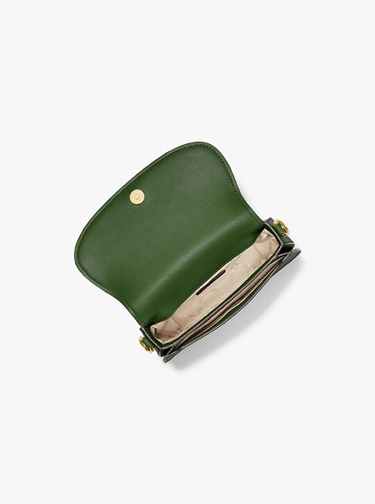 Mila Small Leather Shoulder Bag, AMAZON GREEN Michael Kors KSA