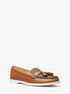 michael kors kiernan leather and signature logo loafer