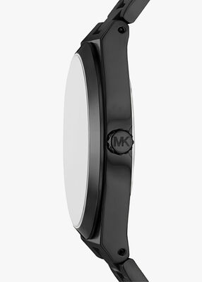 michael kors lennox three hand black watch