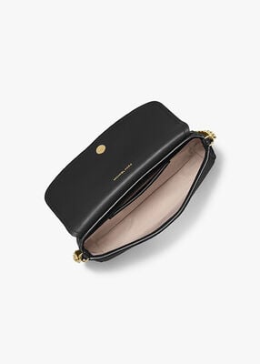 michael kors حقيبة كروس نوليتا صغيرة من الجلد المحبب