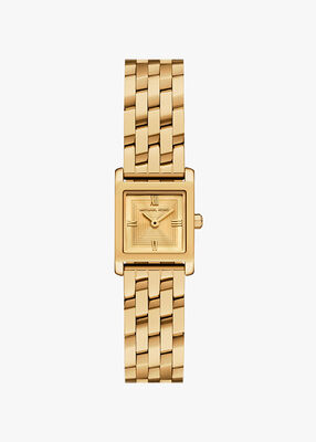 michael kors micro georgie gold tone watch