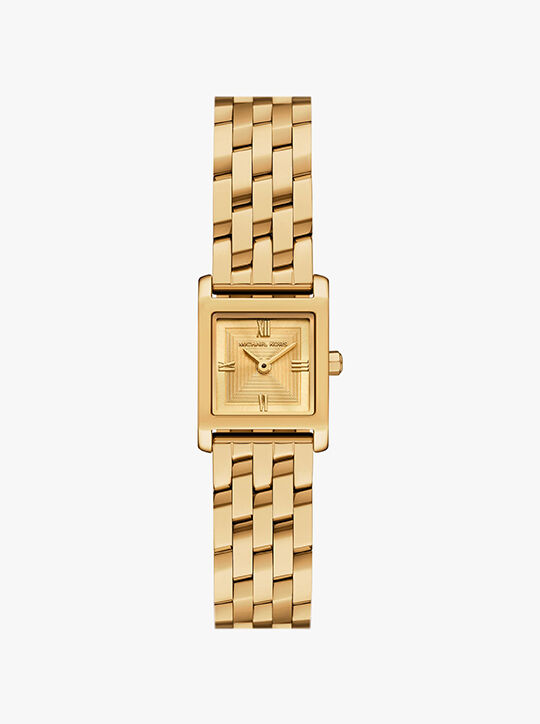 michael kors micro georgie gold tone watch
