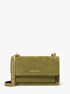 Claire Large Suede Shoulder Bag michael kors claire large suede shoulder bag