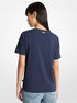 michael kors studded empire monogram cotton jersey t shirt