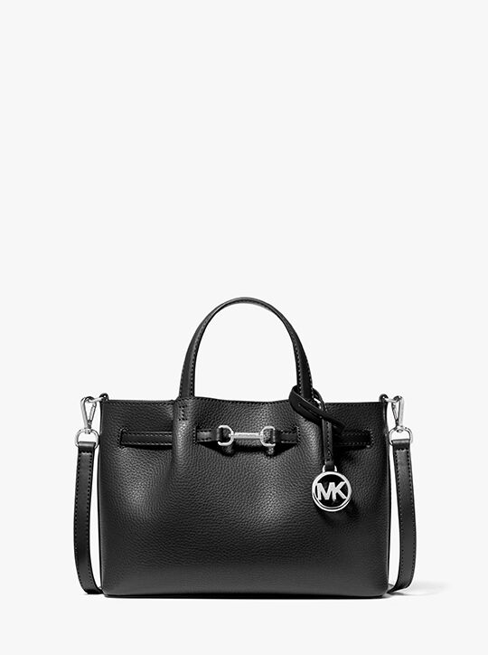 michael kors carson small pebbled leather satchel