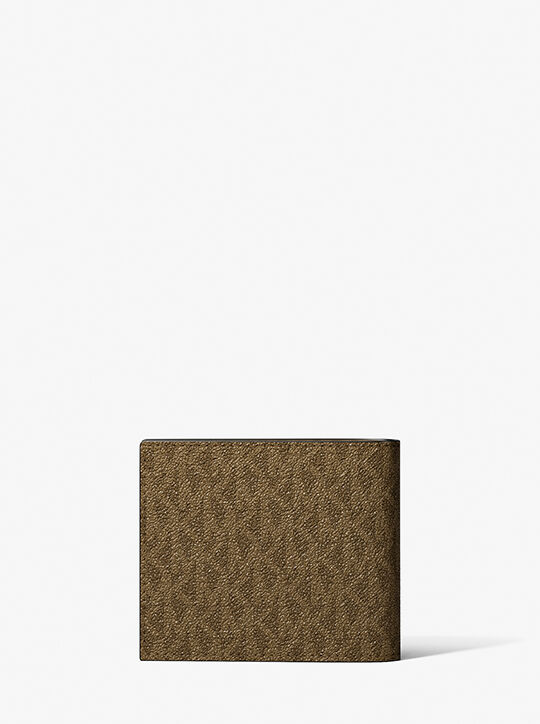 michael kors harrison logo billfold wallet with passcase