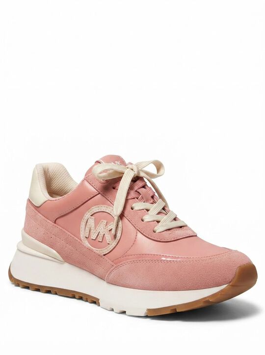 michael kors nova nylon and suede trainer