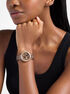 michael kors ritz pav  beige gold tone and acetate watch