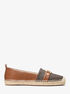 michael kors rory logo and faux leather espadrille