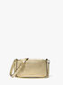 michael kors bryant small metallic pebbled leather convertible pochette