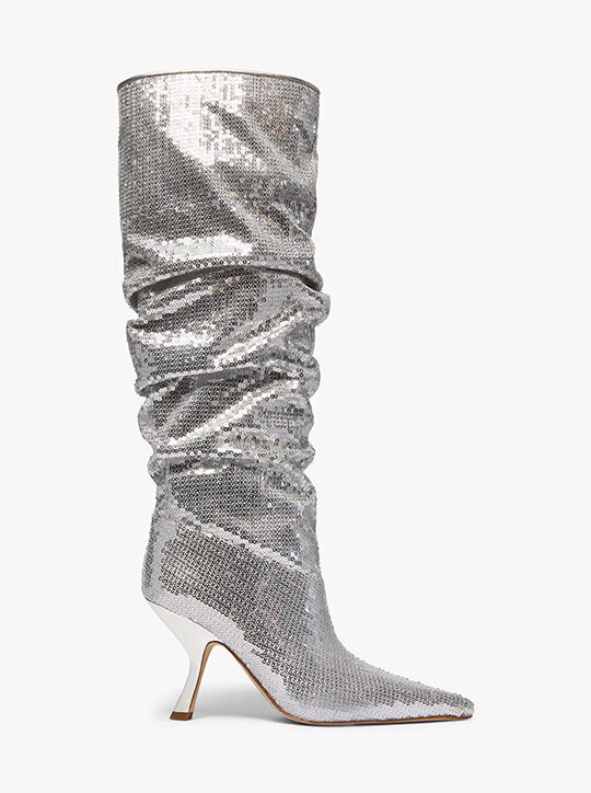 michael kors luna sequined boot