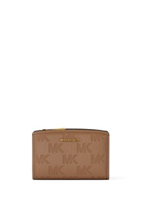 michael kors bryant medium logo embossed leather wallet