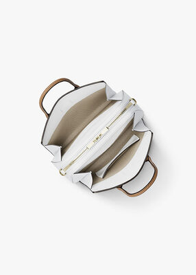 michael kors laila extra small color block leather crossbody bag