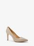 michael kors dorothy flex embellished glitter chain mesh pump