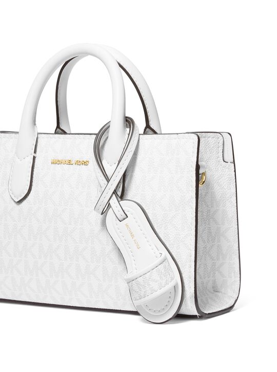 michael kors signature logo slide bag charm