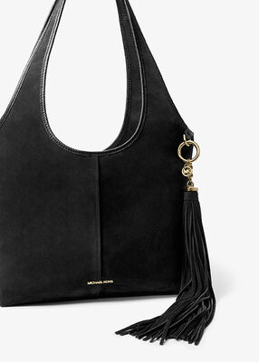 michael kors suede tassel bag charm