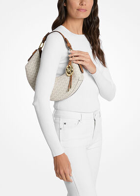 michael kors حقيبة كتف كوا متوسطة الحجم بشعار الماركة