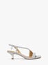 Jaida Glitter Chain Mesh Kitten Heel Sandal michael kors jaida glitter chain mesh kitten heel sandal