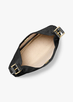 michael kors حقيبة كتف نوليتا كبيرة من جلد النوبوك