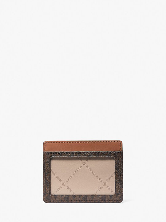 Jet Set Travel Large Logo and Leather Card Case michael kors jet set travel large logo and leather card case