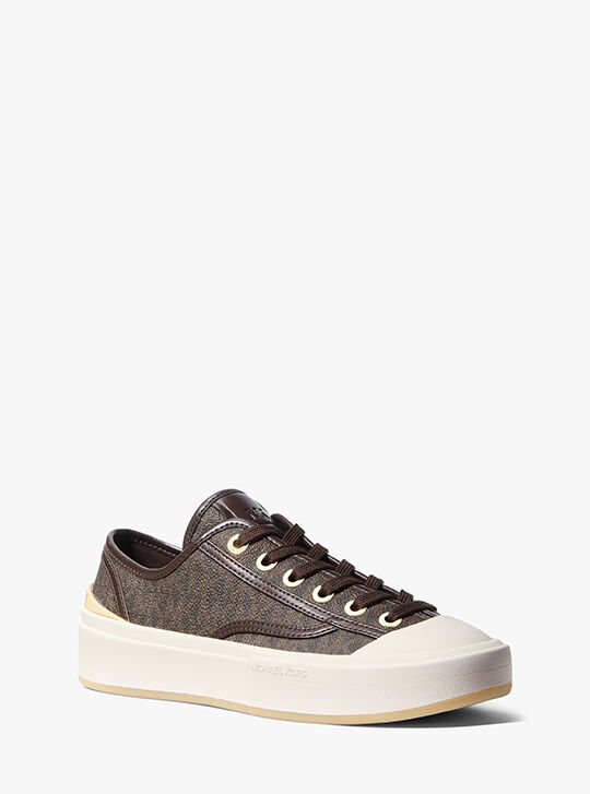 Jude Signature Logo Sneaker, BROWN | Michael Kors KSA