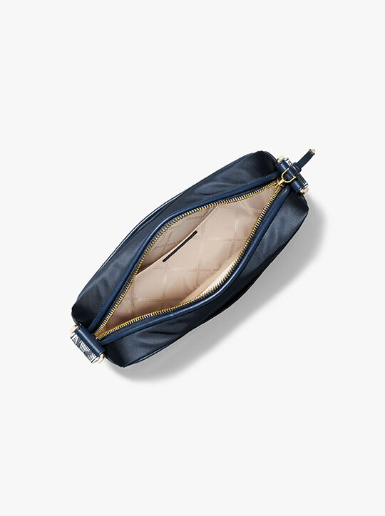 michael kors jet set large nylon gabardine crossbody bag