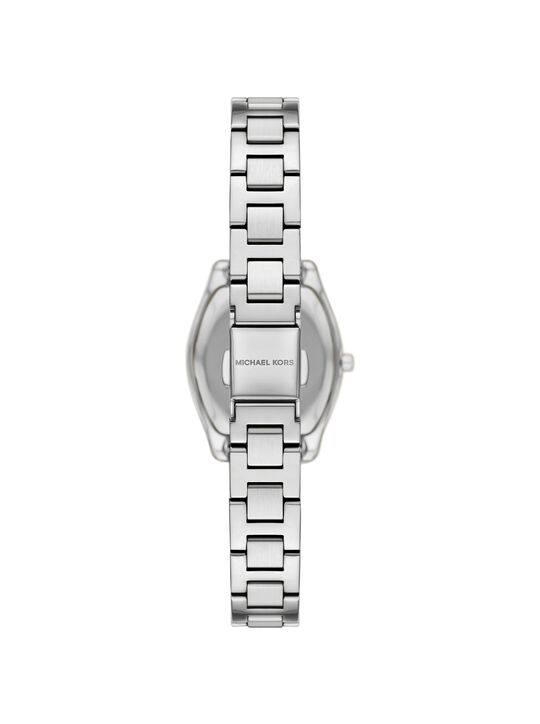michael kors petite chelsea pav  silver tone watch
