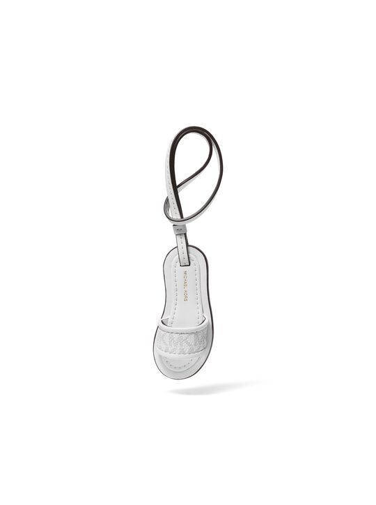 michael kors signature logo slide bag charm