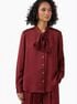 michael kors satin bow blouse