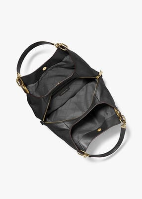 michael kors lillie large pebbled leather shoulder bag