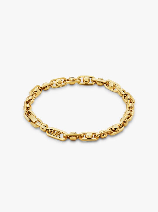 Astor Precious Metal-Plated Brass Link Bracelet michael kors astor precious metal plated brass link bracelet