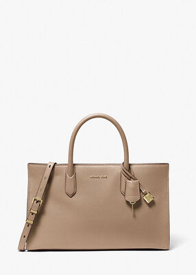 michael kors scarlett medium leather satchel