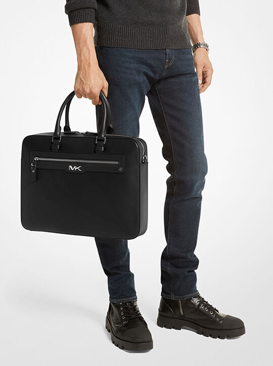 Varick Large Leather Briefcase