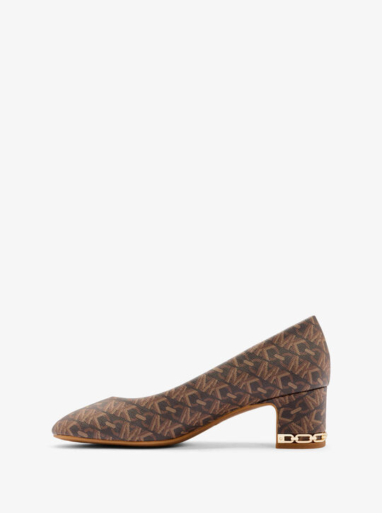 michael kors june flex empire monogram pump