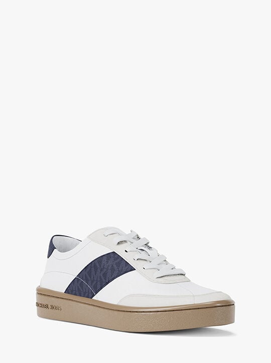michael kors kaycee signature logo stripe sneaker