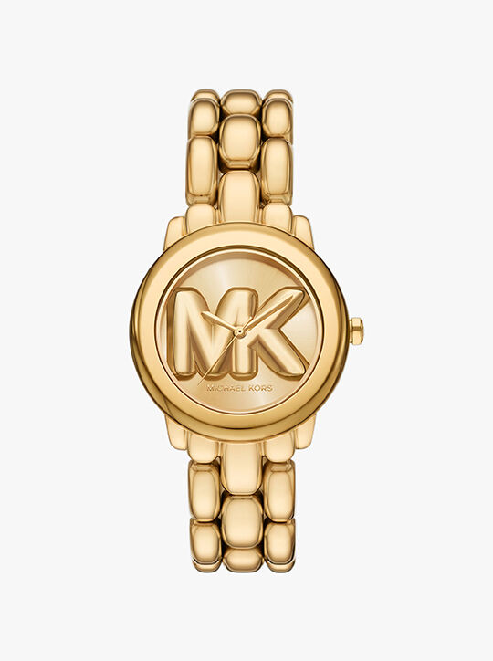 michael kors mini phoebe gold tone watch