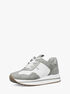 michael kors raina mixed media trainer