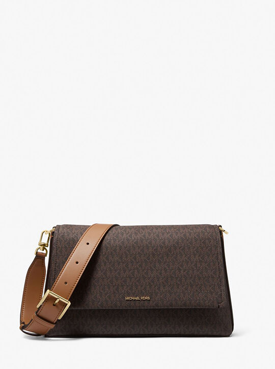 Nessa Large Signature Logo Crossbody Bag michael kors nessa large signature logo crossbody bag