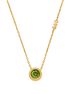 michael kors round stone pendant necklace