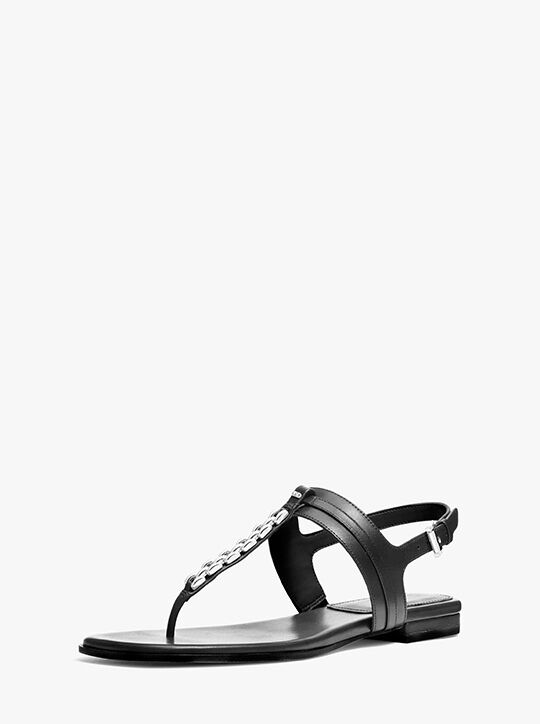 michael kors marcia embellished leather sandal