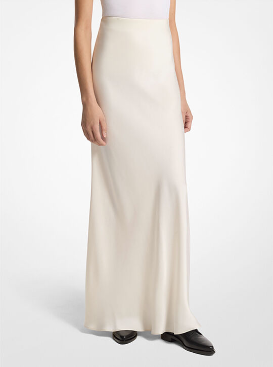 michael kors satin charmeuse skirt