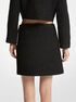 michael kors metallic tweed mini skirt