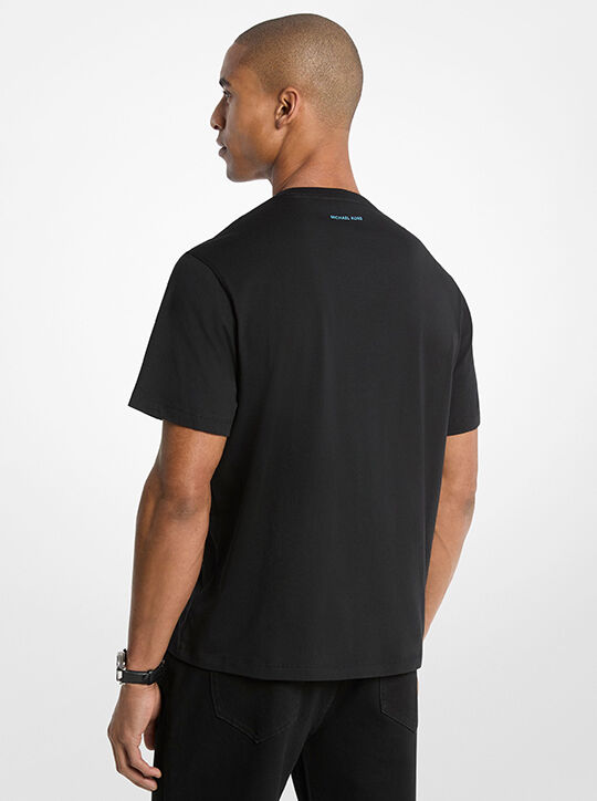 Circle Logo Cotton Jersey T-Shirt michael kors circle logo cotton jersey t shirt